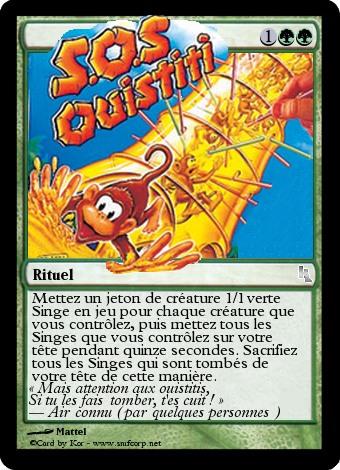 Jeu sos ouistiti