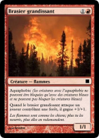 Brasier grandissant