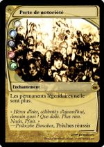 Perte de notoriété